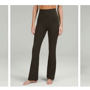 Lululemon Groove Super-High-Rise Flared Pant Nulu Olive Green